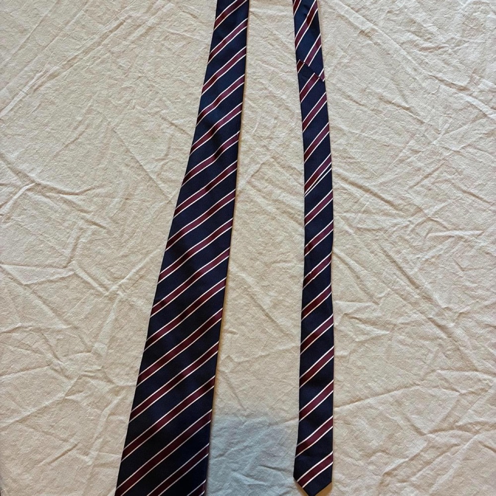 Banana Republic Navy Striped Tie